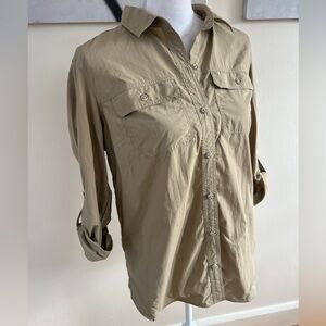 Eddie Bauer Tan Lightweight Shirt Jacket